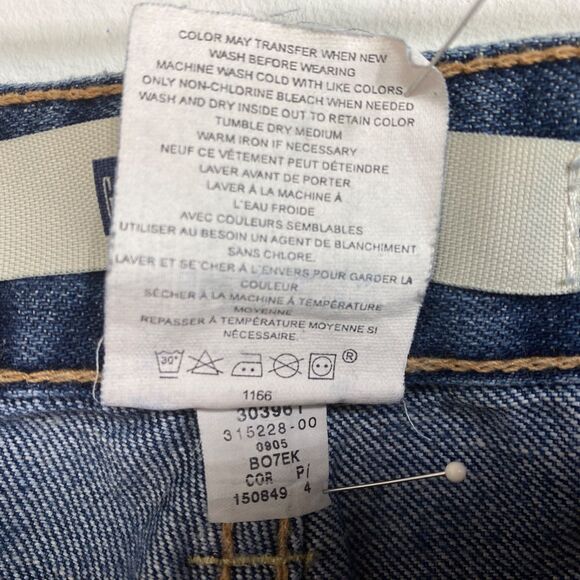 Woman's GAP Curvy Flare Blue Jeans Size 10 Mid Rise 34/31 Ankle 5 Pockets - Picture 16 of 16